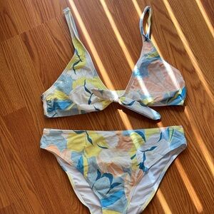 floral patterned bikini set